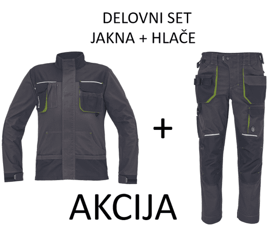 Mix zaščitna oprema GREENDALE delovni set (jakna+hlače do pasu)