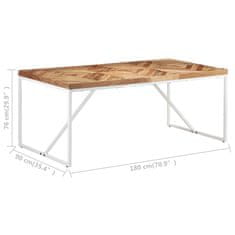 Vidaxl Jedilna miza 180x90x76 cm trden akacijev in mangov les