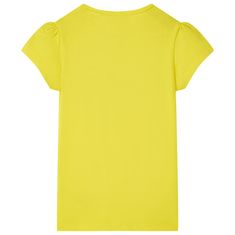Vidaxl Otroška majica živo rumena 116