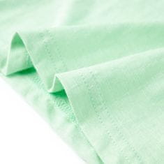 Vidaxl Otroška majica s kratkimi rokavi svetlo zelena 92