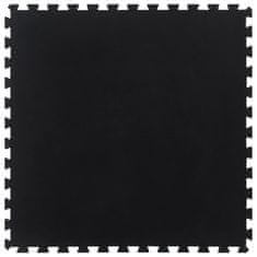 Vidaxl Gumijasta talna ploščica črna 12 mm 100x100 cm