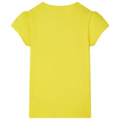 Vidaxl Otroška majica živo rumena 140