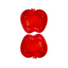 Dohany peskovnik v obliki jabolka 2x Rdeča + 24-delni komplet bioplastičnih igral