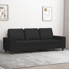 Vidaxl Trosed črn 180 cm blago