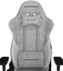 DXRacer GLADIATOR igralni stol sivo-bele barve, tkanina