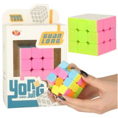 WOWO Puzzle Cube 3x3 - neonska logična igra, 5,65 cm