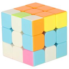 WOWO Puzzle Cube 3x3 - neonska logična igra, 5,65 cm