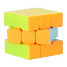 WOWO Puzzle Cube 3x3 - neonska logična igra, 5,65 cm