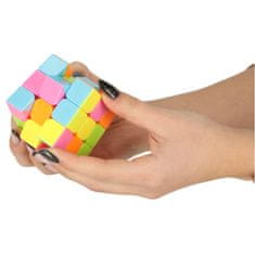 WOWO Puzzle Cube 3x3 - neonska logična igra, 5,65 cm