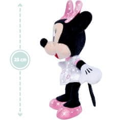 Simba DISNEY Bleščeča maskota Minnie Mouse 25cm plišasta igrača