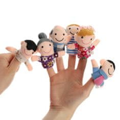 WOWO Plišaste lutke Mascot Fingerlings - Set 6 plišastih lutk