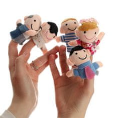 WOWO Plišaste lutke Mascot Fingerlings - Set 6 plišastih lutk