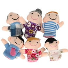 WOWO Plišaste lutke Mascot Fingerlings - Set 6 plišastih lutk