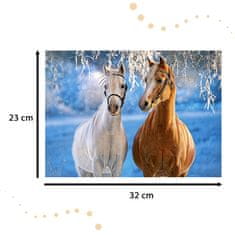 WOWO Sestavljanka za otroke CASTORLAND - Winter Horses 260 kosov za otroke 8+ let