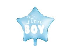 shumee Folija balon "It's a boy" za baby shower modra zvezda 48 cm