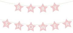 WOWO Banner Baby Star - svetlo roza transparent Baby Star 290 cm x 16,5 cm