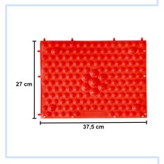 WOWO Senzorična masaža - rdeča blazinica za korektivno senzorično masažo