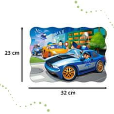 WOWO Puzzle Police Chase za otroke - CASTORLAND Police Chase Puzzle 30 kosov za otroke 4+