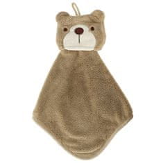 WOWO Teddy Bear Otroška brisača za otroško sobo - Teddy Bear Children's Towel 42x25cm for Nursery - Brown