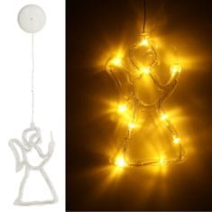 WOWO Viseča LED lučka Angel - Angel božični okras - Viseča LED lučka 49 cm, 10 LED