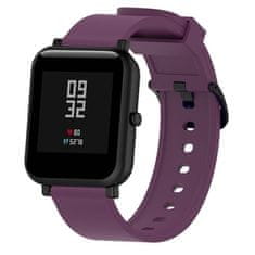 BStrap Silicone V4 pašček za Xiaomi Amazfit GTR Mini, dark purple