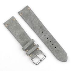 BStrap Suede Leather pašček za Xiaomi Amazfit GTR Mini, gray