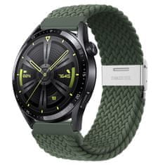 BStrap Elastic Nylon 2 pašček za Xiaomi Amazfit GTR Mini, olive green