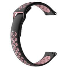 BStrap Silicone Sport pašček za Xiaomi Amazfit GTR Mini, black/pink