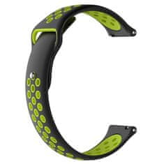 BStrap Silicone Sport pašček za Xiaomi Amazfit GTR Mini, black/Green