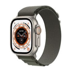 Apple Watch Ultra pametna ura, 49 mm, Titanium ohišje, Alpine Loop, zelena, S