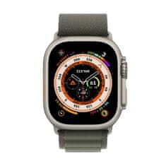 Apple Watch Ultra pametna ura, 49 mm, Titanium ohišje, Alpine Loop, zelena, S