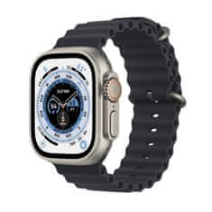 Apple Watch Ultra pametna ura, 49 mm, Titanium ohišje, Ocean Band pašček, Midnight