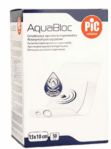 Pic Solution AquaBloc antibakterijski pooperativni obliž, 15 x 10 cm, 50/1