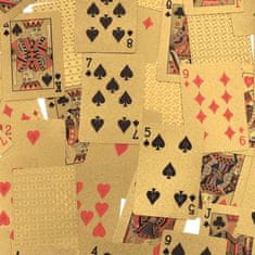 WOWO Poker Cards Gold Deck - Zlati komplet plastičnih poker kart - Komplet 54 kosov