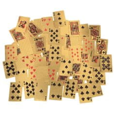 WOWO Poker Cards Gold Deck - Zlati komplet plastičnih poker kart - Komplet 54 kosov