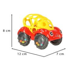 WOWO Avto ropotulja za otroke - Avto ropotulja z grizalom in žogicami