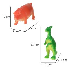 WOWO Morske živali, divji farmski dinozavri - mešani set 48 figur