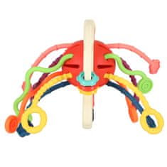 WOWO Montessori Baby Teether - Rdeče Senzorično Montessori Baby Teether