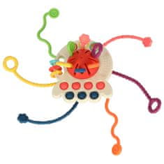 WOWO Montessori Baby Teether - Rdeče Senzorično Montessori Baby Teether