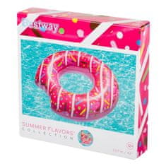 WOWO Napihljiv plavalni obroč Bestway Donut - Napihljiv plavalni obroč Bestway Pink Donut 107 cm, največ 100 kg - 36118