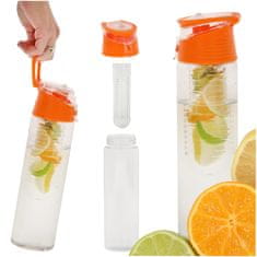 WOWO Steklenica za vodo s sadnim vložkom - Orange Water Bottle s sadnim vložkom 800 ml