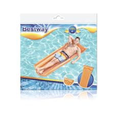 WOWO Oranžna napihljiva vzmetnica za plažo - Bestway 44013 za bazen