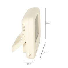 WOWO Termometer s higrometrom in uro - sobni LCD merilnik vlažnosti