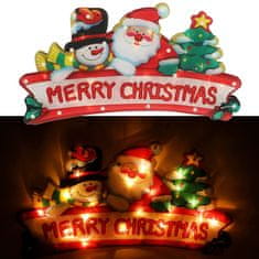 WOWO LED lučke Božični okras - Božični viseči okras - Merry Christmas LED lučke 45 cm