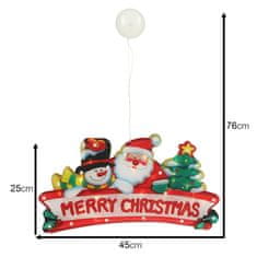 WOWO LED lučke Božični okras - Božični viseči okras - Merry Christmas LED lučke 45 cm