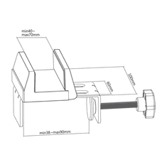 MaxTrack Nosilec za električne razdelilce NVZ 5W beli