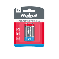 Rebel Alkalne baterije REBEL 9V 6LR61