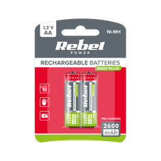 shumee REBEL HR6 2600 mAh Ni-MH baterije 2 kos/bl