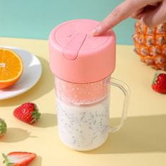 HOME & MARKER® Prenosni električni mešalnik, Smoothie maker | BLENDZY Roza