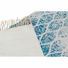 NEW Preproga DKD Home Decor Modra Bombaž Chenille (60 x 240 x 1 cm)